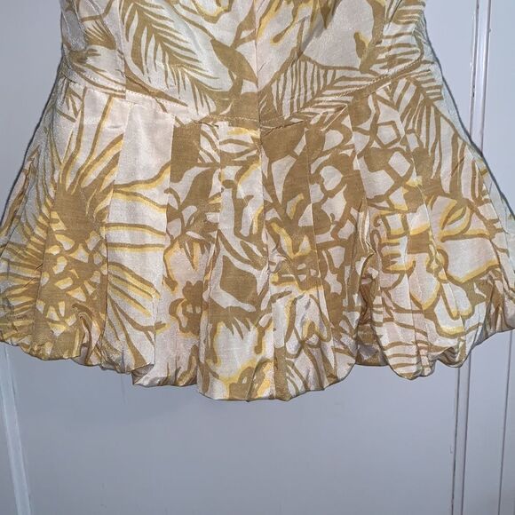 Tracy Reese gold silk/cotton sleeveless blouse - Picture 6 of 8